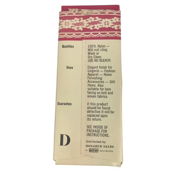 Talon Tapes Wide Lace 1 3/4" Stretchable Seam Tape 216 Bone 030 3 Yards NOS - Picture 2 of 2